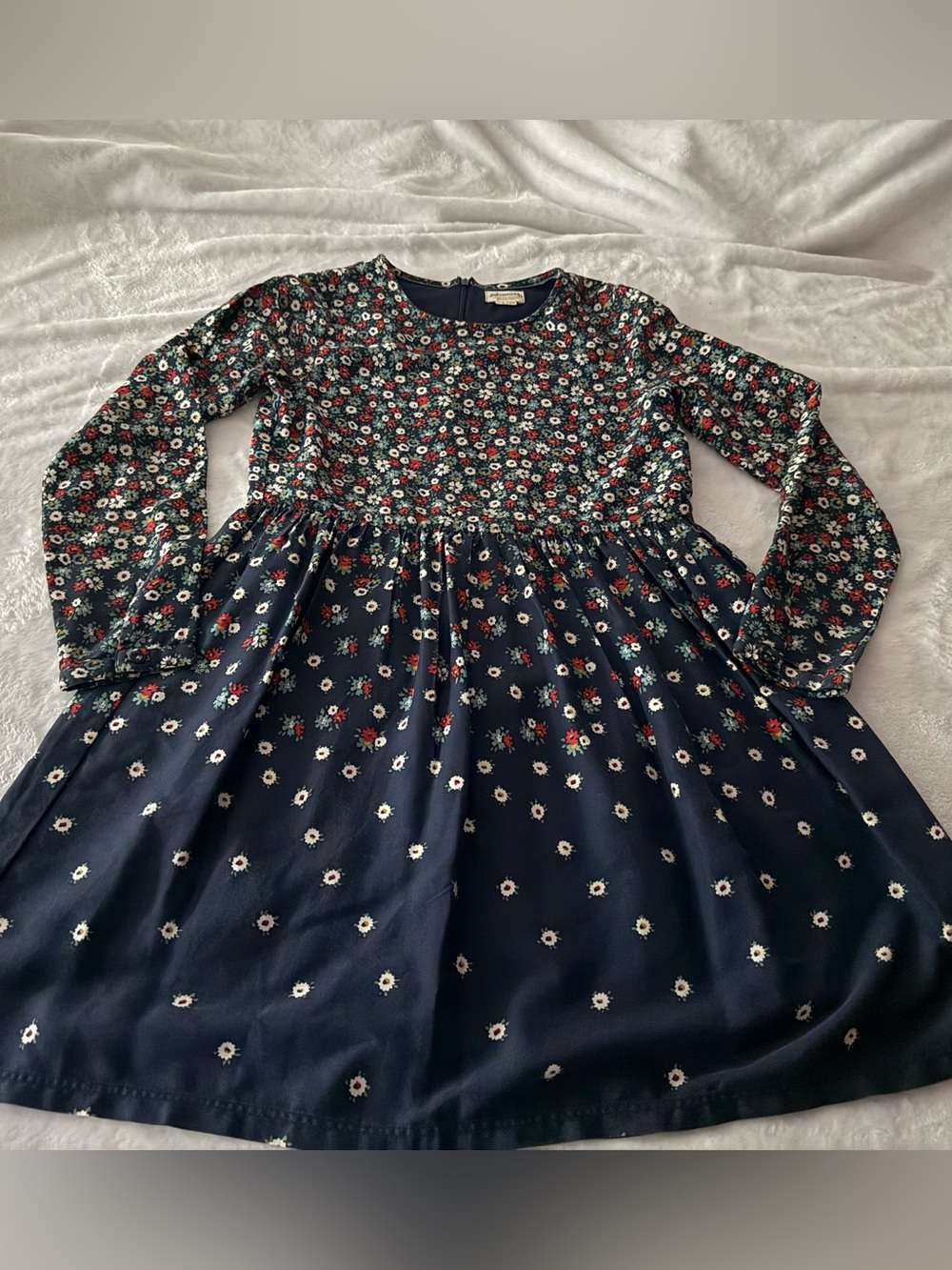 Johnnie B by Boden Navy Blue Floral Dress 13-14 Years